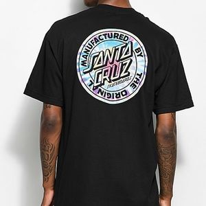 ⚰️ || Dot Tie Dye Black T-Shirt from Santa Cruz